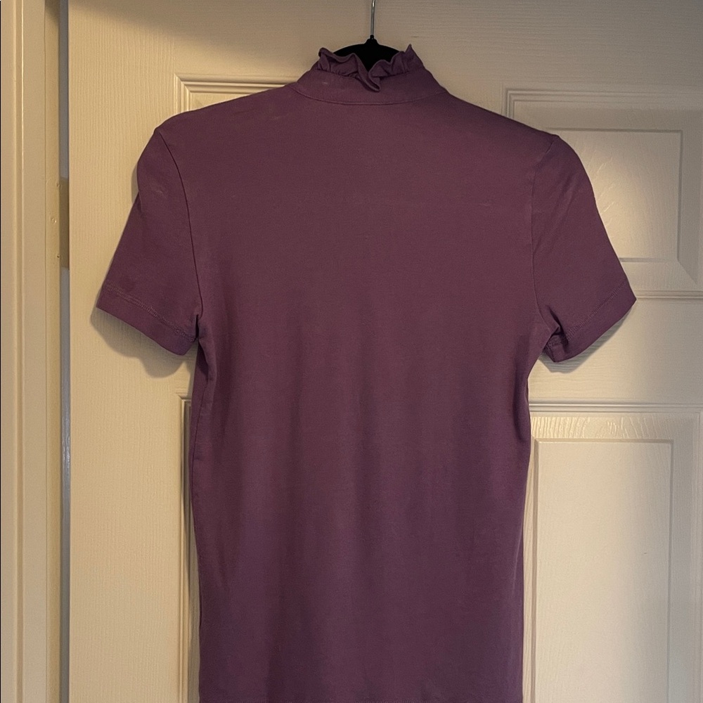 Tory Burch Lavender Ruffled Top - Picture 4 of 4
